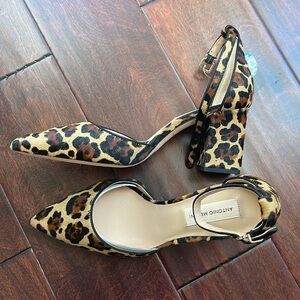 Antonio Melani Animal Print Calf Hair Pumps